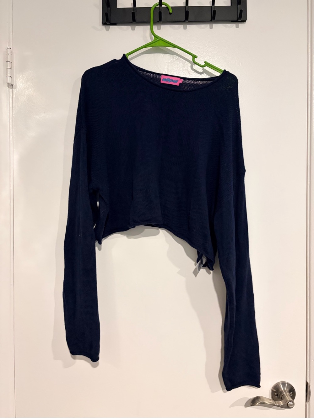 Edikted Navy blue Crewneck Top